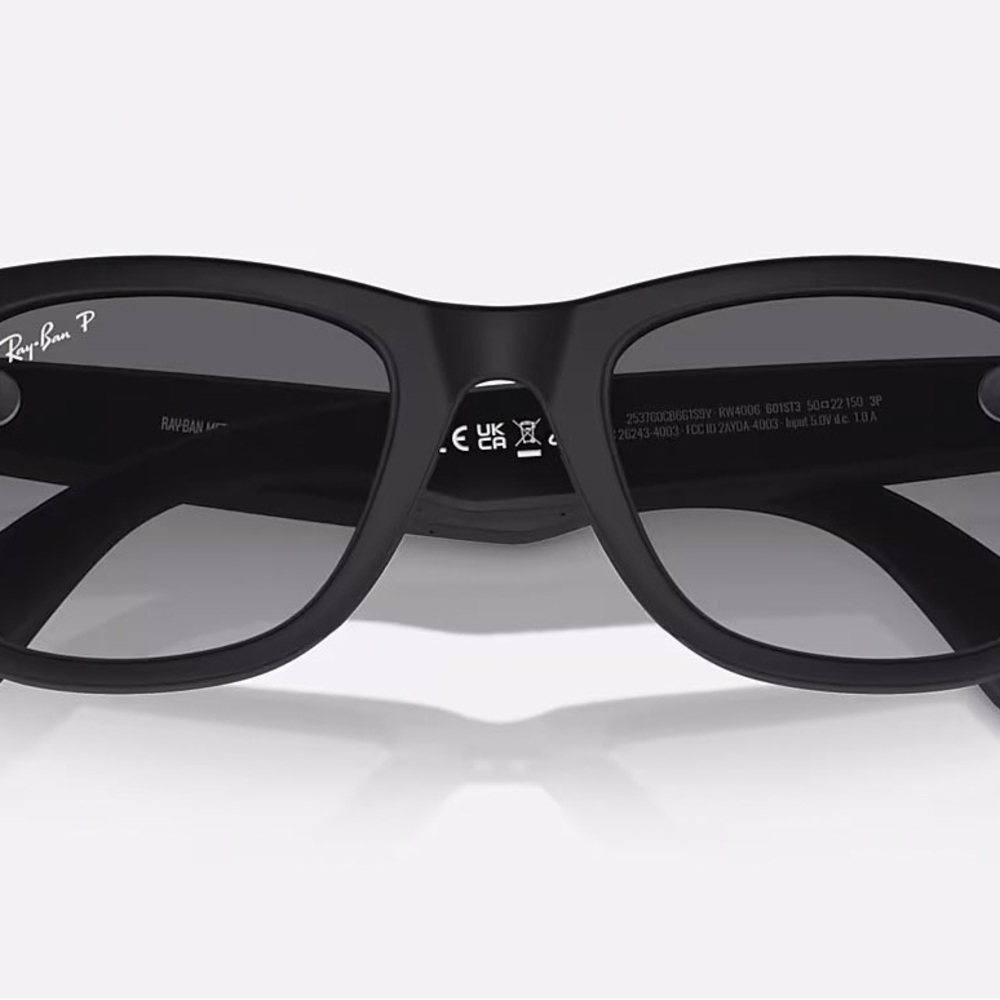 Ray-Ban Meta Matte Black Polarized Sunglasses